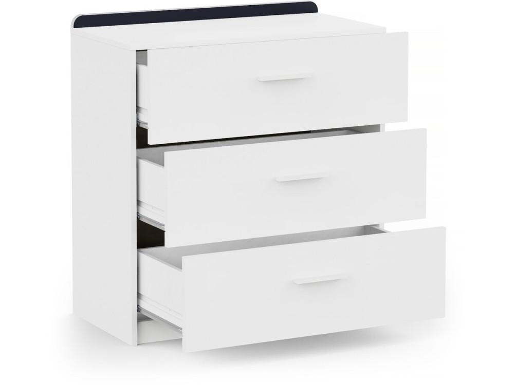 Cassettiera per bambini "Reverso" - Bianco opaco