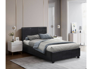 Letto con contenitore  "Carla" - 90 x 190 cm- Nero 2