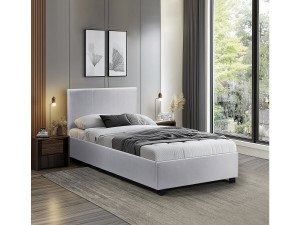 Letto con contenitore "Carla" - Bianco - 90 x 190 cm 2
