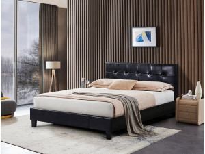 Letto JULIA - 140 x 190 cm - Nero 2