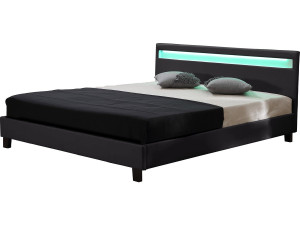 Letto con led "Maria" - 160 x 200 cm - Bianco