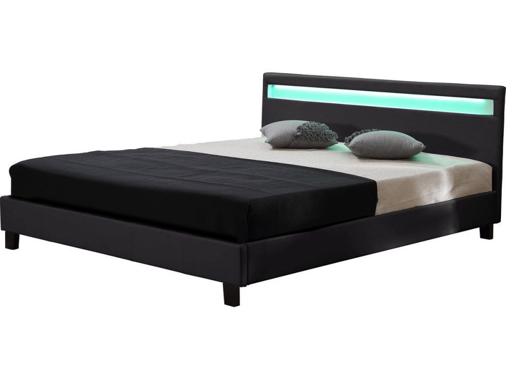Letto con led "Maria" - 160 x 200 cm - Bianco