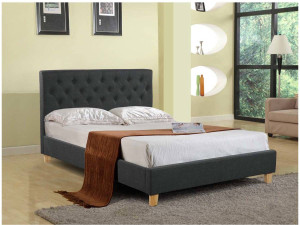 Letto "Emmy" - 140 x 190 cm - Grigio 2