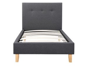 Letto "Elise"-90 x190cm -Grigio 2
