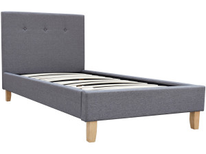 Letto "Elise" - 90 x 190 cm -Grigio chiaro
