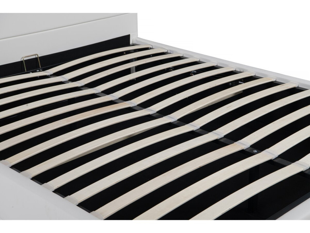 Letto LED con contenitore "Anastasia" - 180 x 200 cm - Bianco