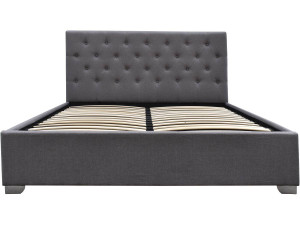 Letto matrimoniale con contenitore "TINO" - 180 x 200 cm - Grigio 2