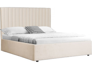 Letto "Mia" con cassettone - 140 x 190 cm - Beige