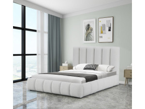 Letto con cassettone "Annie" - 140 x 190 cm - Bianco 2