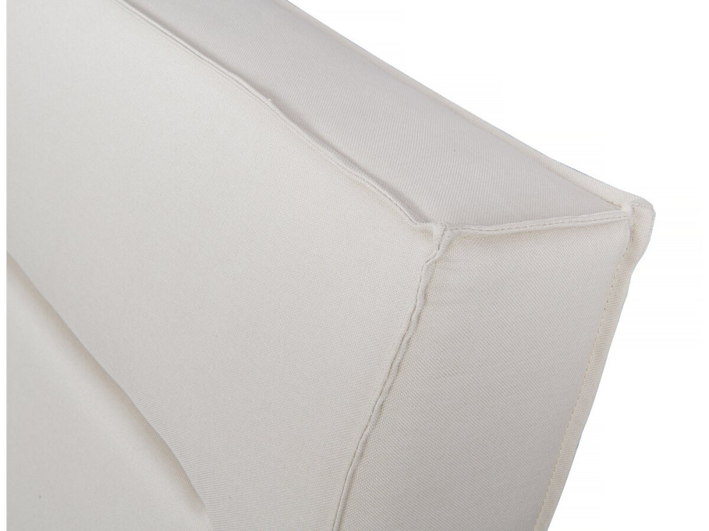 Letto matrimoniale in tessuto di design "Moritz" - 140 x 190 cm - Beige