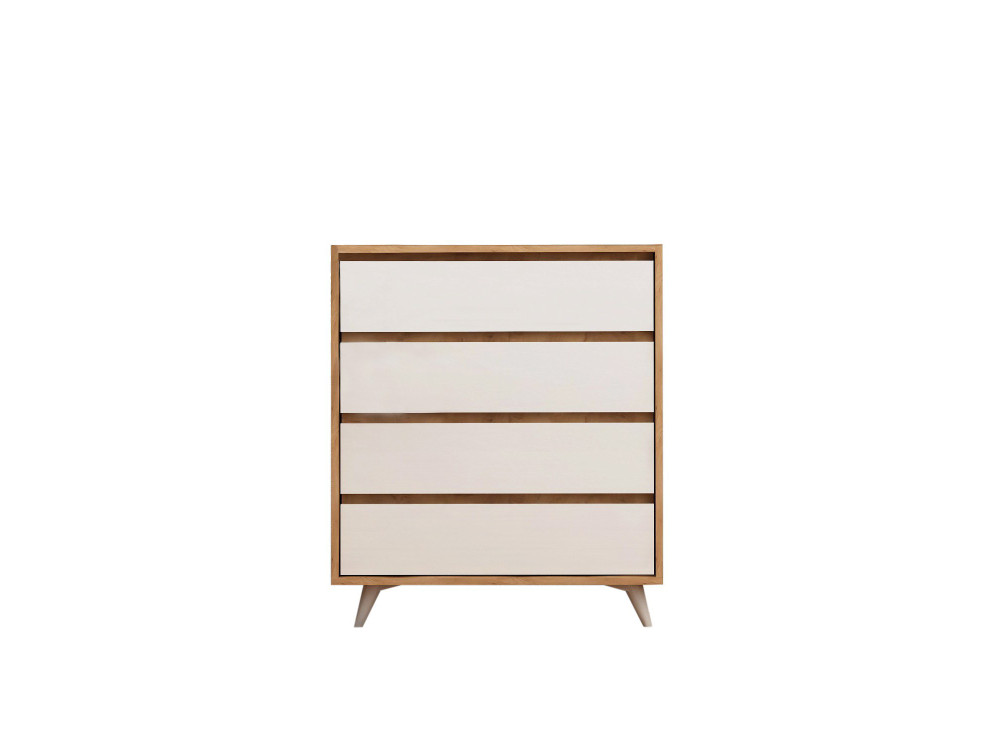 Cassettiera in legno "Suvera" - 70 x 40 x 86 cm - Beige