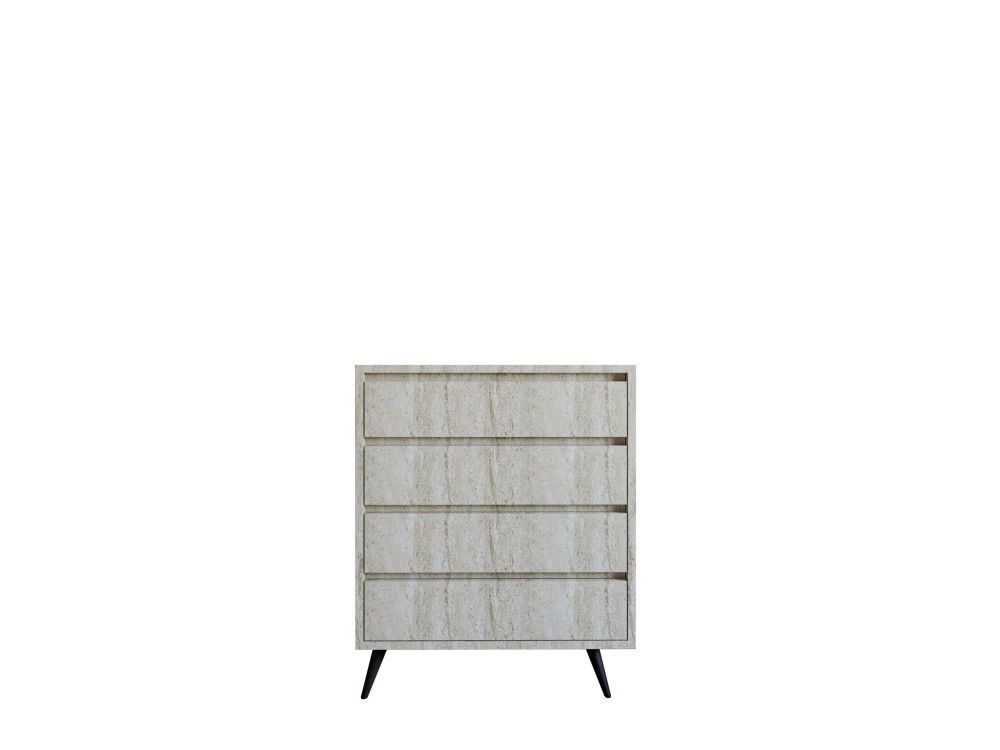 Cassettiera in legno "Suvera" - 70 x 40 x 86 cm - Travertino
