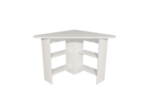 Scrivania "Corner" in legno - 80 x 80 x 73 cm - Bianco