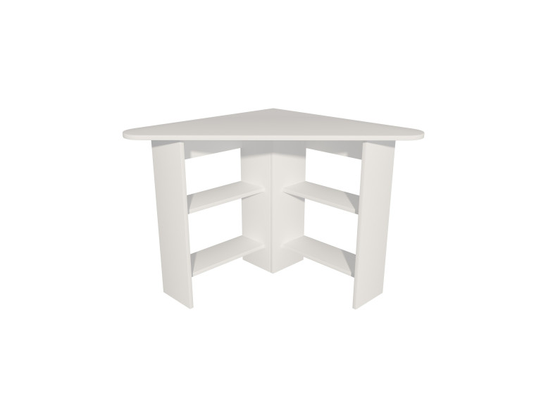 Scrivania "Corner" in legno - 80 x 80 x 73 cm - Bianco