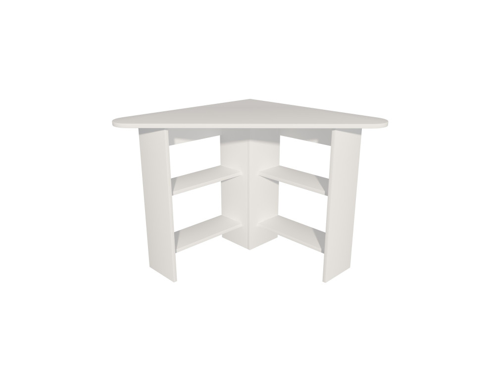 Scrivania "Corner" in legno - 80 x 80 x 73 cm - Bianco