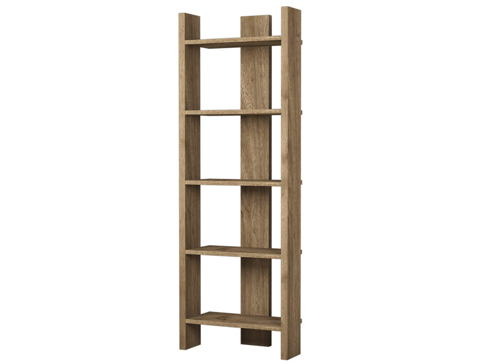 Libreria in legno "Virba" - 52 x 22 x 149 cm - Noce