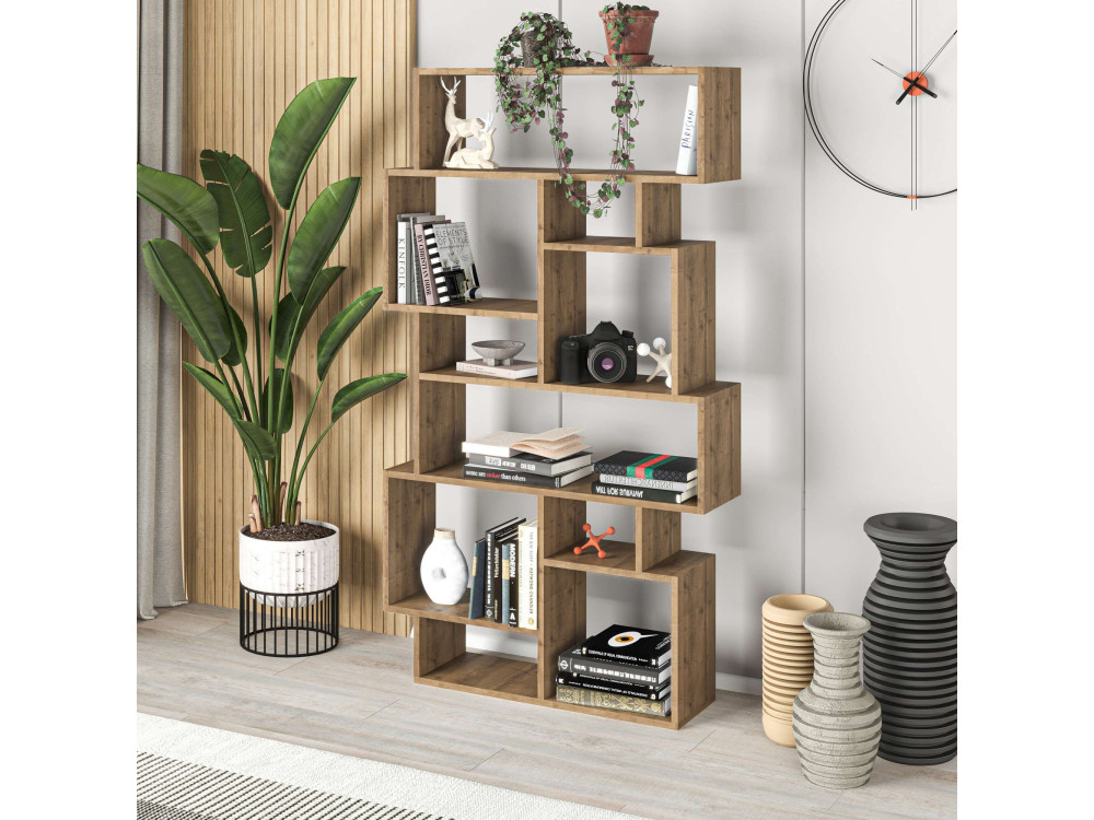 Libreria in legno "Karmato" 96 x 25,5 x 168,5 cm - Hitit