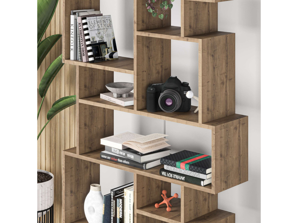 Libreria in legno "Karmato" 96 x 25,5 x 168,5 cm - Hitit