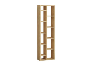 Libreria in legno "Tomi" - 45 x 20 x 150 cm - Rovere Zaffiro