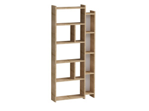 Libreria in legno "Momo" - 65 x 15 x 150 cm - Rovere