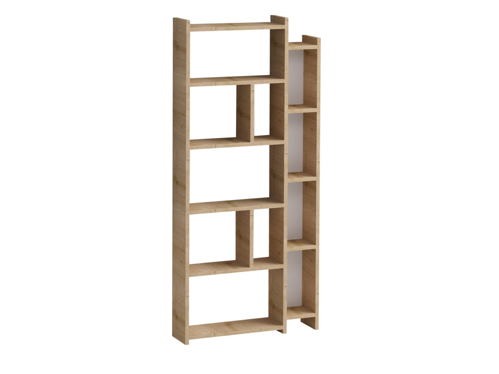 Libreria in legno "Momo" - 65 x 15 x 150 cm - Rovere