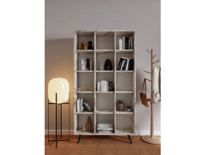 Libreria in legno "Zipa" 100 x 25 x 184 cm - Rovere 2