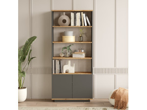 Libreria in legno "Forlan" 75 x 26,8 x 168,3 cm - Pino Atlantico 2