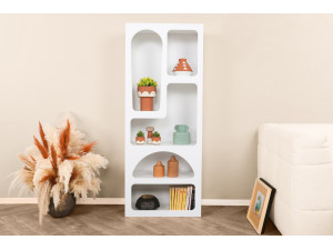Libreria in legno "Venüs" 60 x 32 x 150 cm - Bianco 2