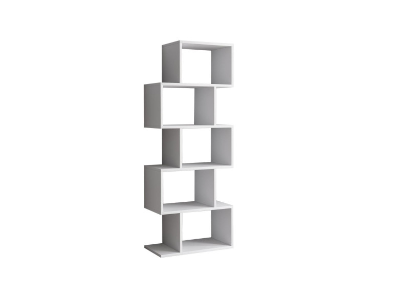 Libreria in legno "Meric" 60 x 30 x 150 cm - Bianco