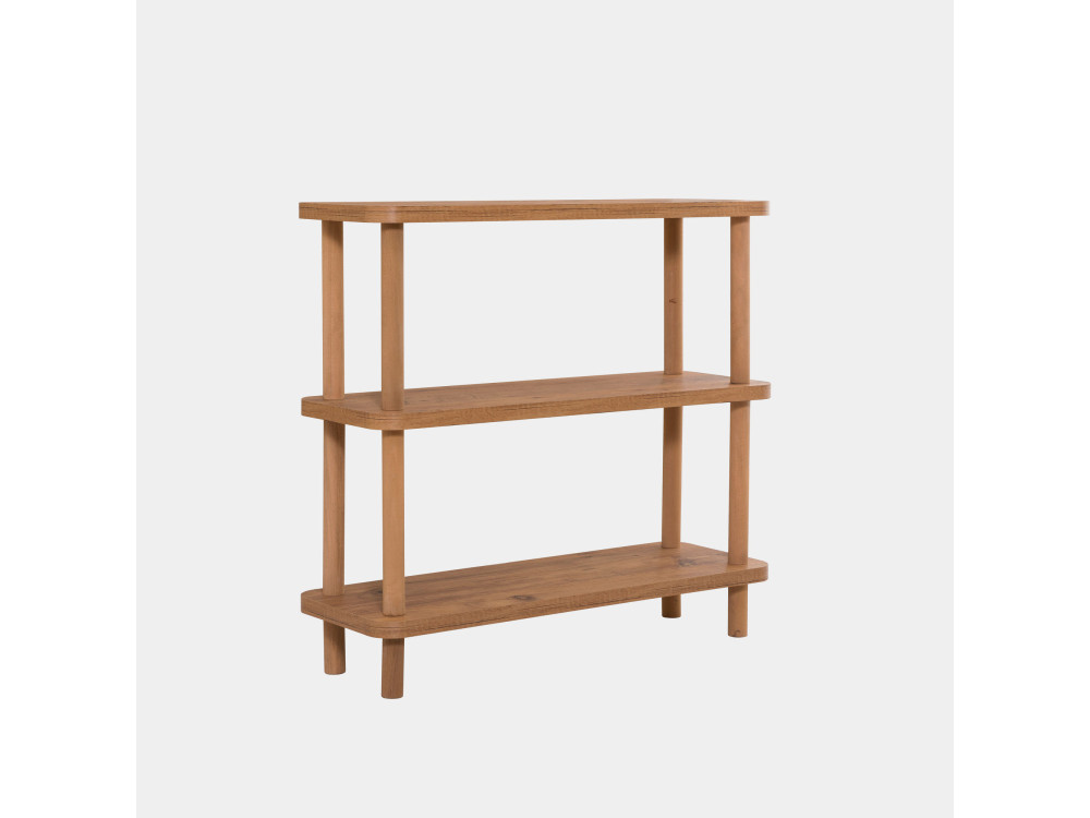 Libreria in legno "Step" - 80 x 28 x 75 cm - Marrone
