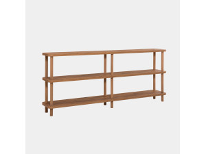 Libreria in legno "Zen" - 180 x 35 x 75 cm - Marrone