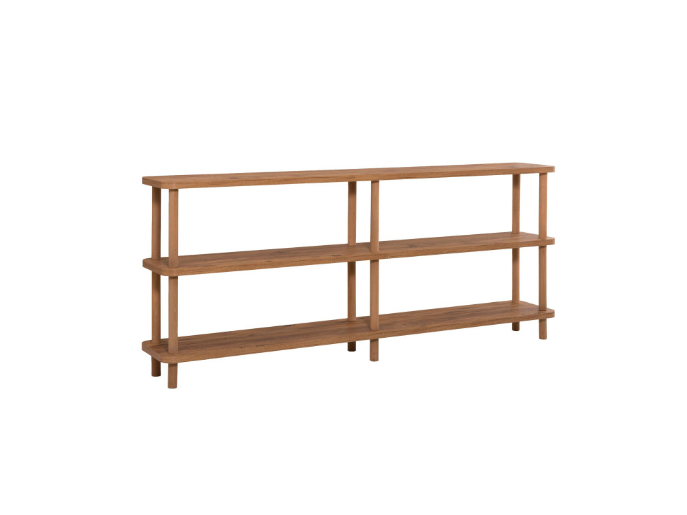 Libreria in legno "Zen" - 180 x 35 x 75 cm - Marrone