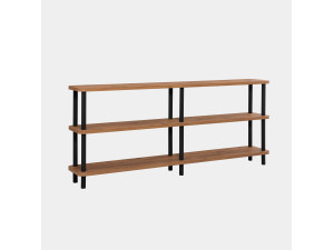 Libreria in legno "Zen" - 180 x 35 x 75 cm - Nero