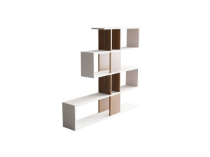 Libreria in legno "Karlin" - 120 x 20 x 109 cm - Bianco