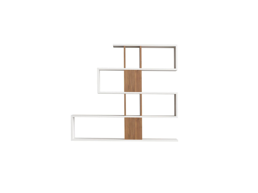 Libreria in legno "Karlin" - 120 x 20 x 109 cm - Bianco
