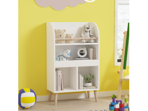Libreria in legno "Minola" - 60 x 30 x 102 cm - Bianco 2