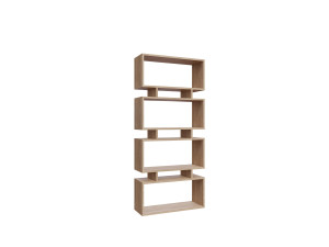 Libreria in legno "Langdon" - 72 x 25 x 161 cm - Beige