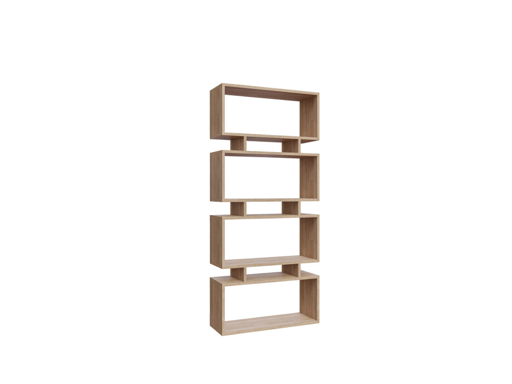 Libreria in legno "Langdon" - 72 x 25 x 161 cm - Beige