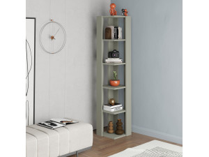 Libreria in legno "Nati" - 32 x 32 x 161 cm - Verde 2