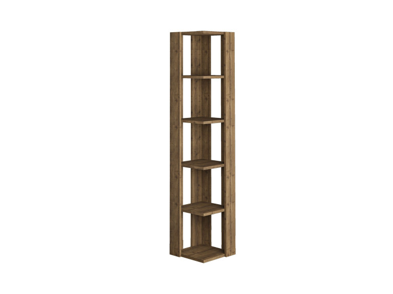 Libreria in legno "Nati" - 32 x 32 x 161 cm - Marrone