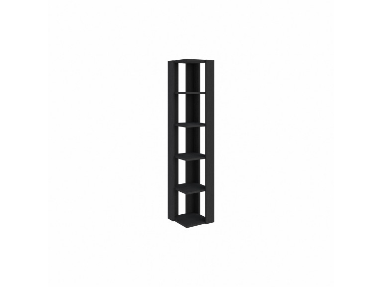 Libreria in legno "Nati" - 32 x 32 x 161 cm - Nero