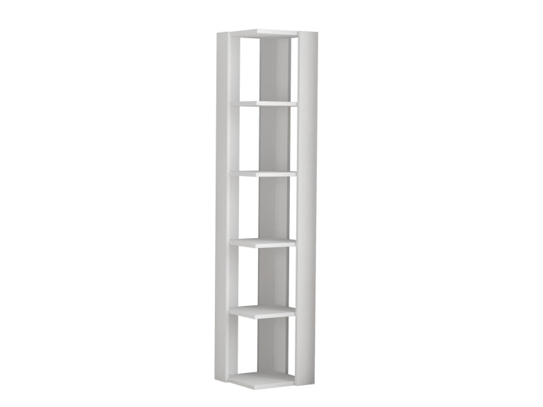 Libreria in legno "Nati" - 32 x 32 x 161 cm - Bianco
