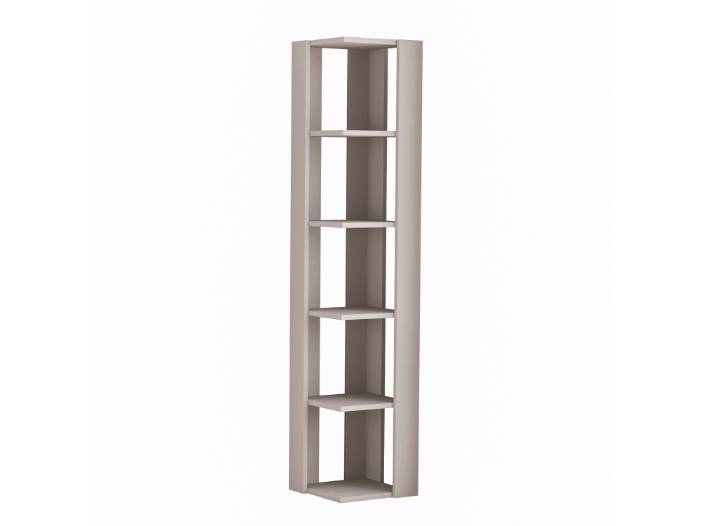 Libreria in legno "Nati" - 32 x 32 x 161 cm - Marrone moka chiaro