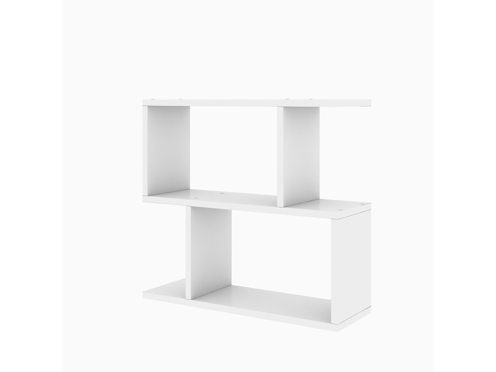 Tavolino laterale in legno "Lale" - 60 x 20 x 55 cm - Bianco