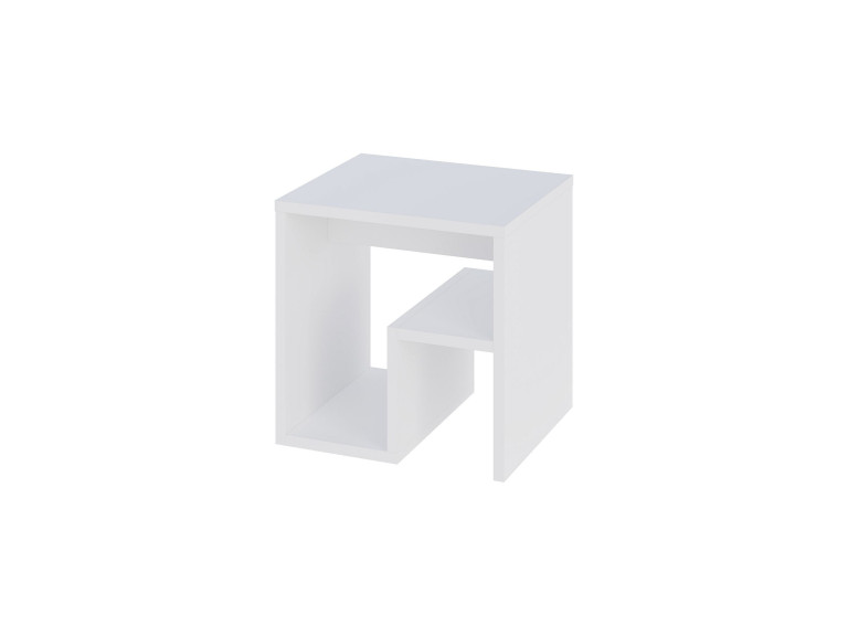 Tavolino in legno "Bon" 40 x 35 x 40 cm - Bianco