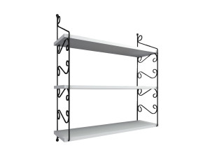 Mensola da parete in legno "Seramoni" 72 x 20 x 81 cm - Bianco