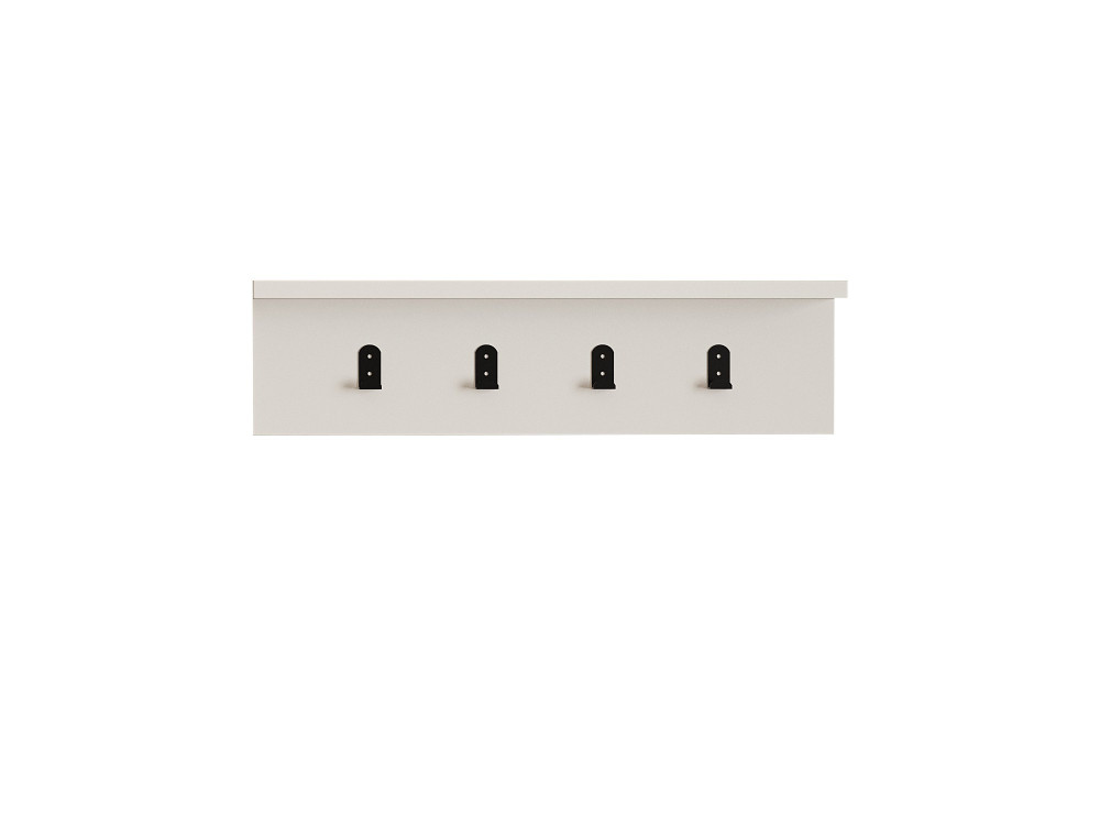 Mensola da parete in legno "Ayla" - 60 x 16 x 14 cm - Bianco