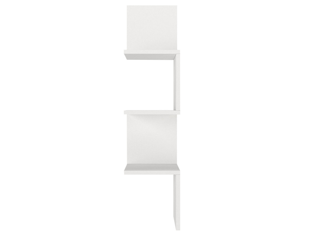 Mensola da parete in legno "Corner" - 25 x 25 x 105 cm - Bianco