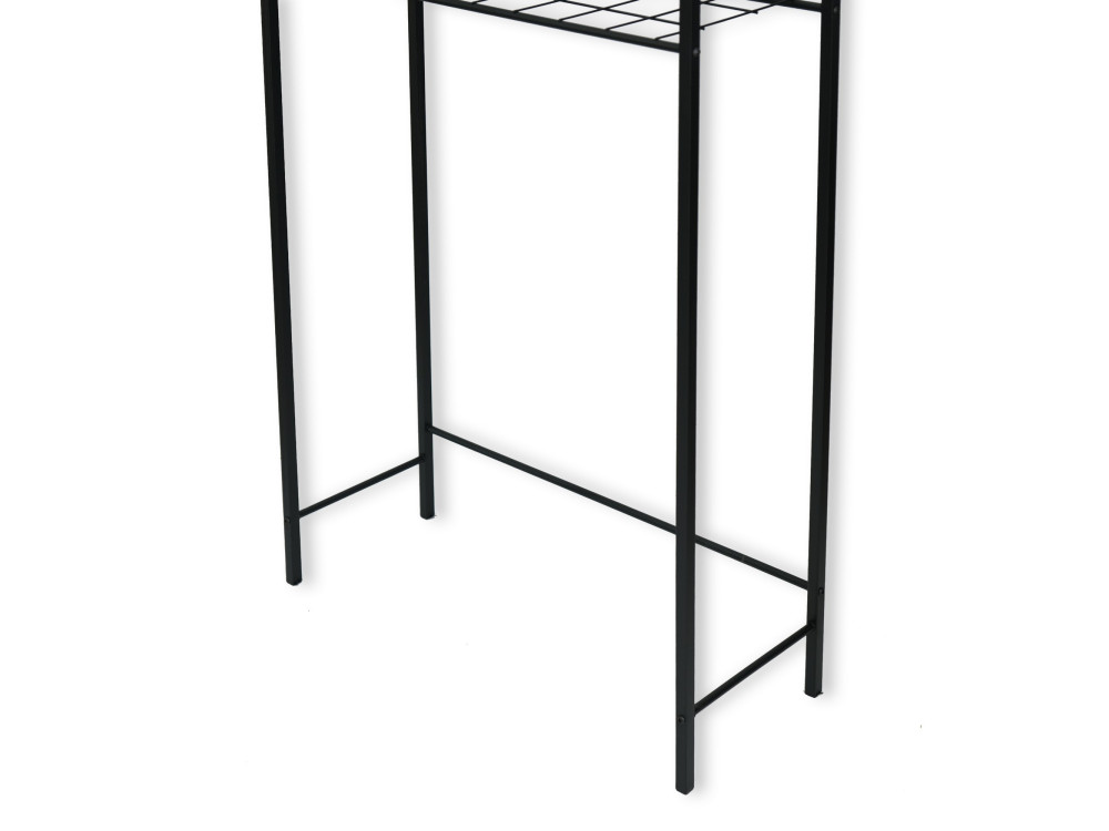 Armadio per lavatrice in metallo "Nigel" - 68 x 24 x 150 cm - Nero