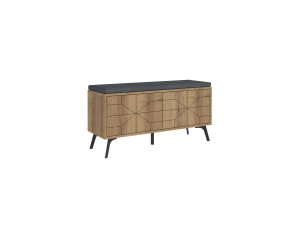 Scarpiera in legno "Dune" - 107 x 35 x 55 cm - Marrone